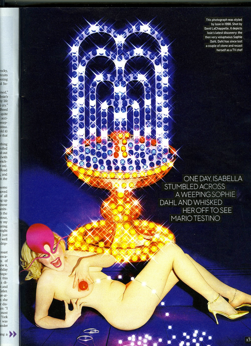Illustration for article titled David LaChapelle's Portrait Of Sophie Dahl Gets Photoshopped